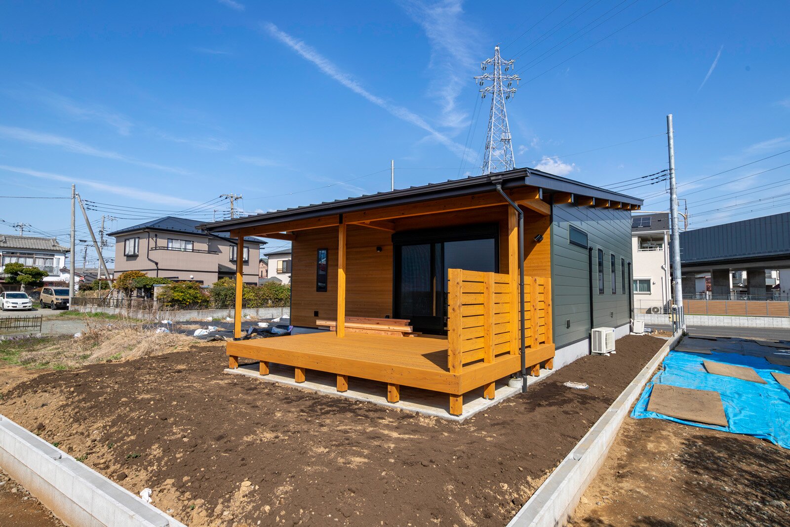 庭とつながる、開放感とプライベート感を両立した平屋